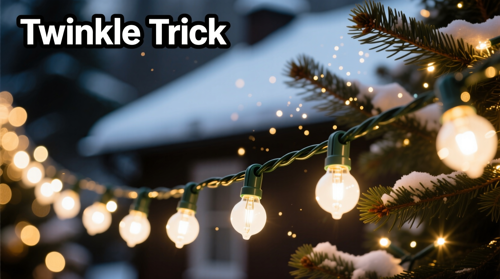 how to add twinkle effect to static christmas lights using simple tricks