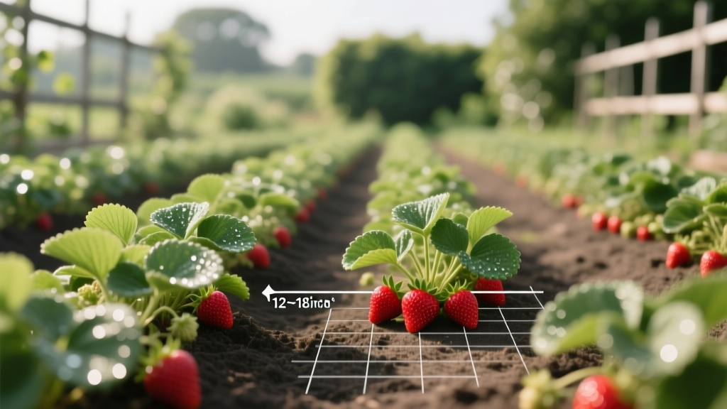 Strawberry Plant Spacing for Maximum Yield