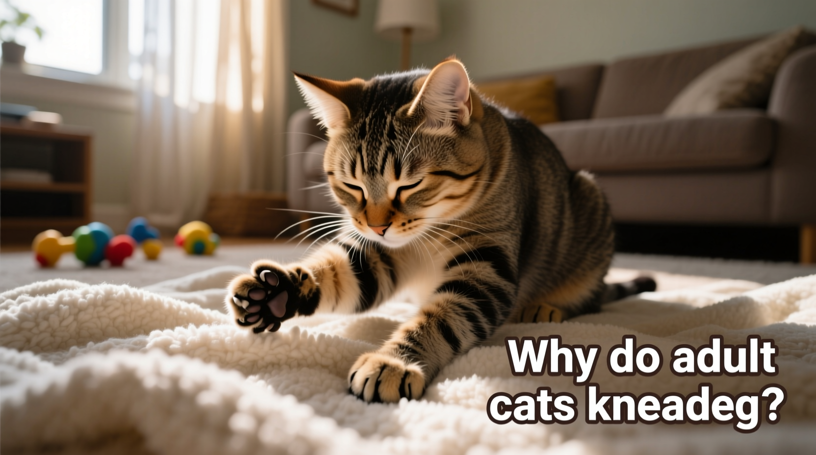 why does my cat knead blankets like a kitten still as an adult