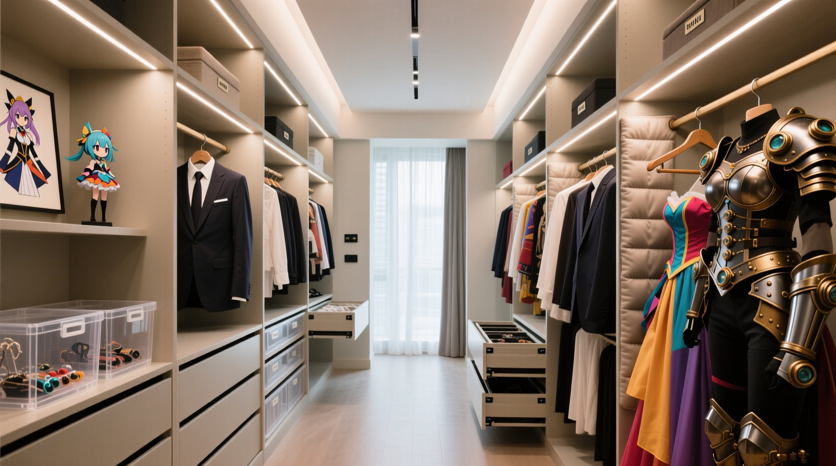 closet organization tips for hybrid wardrobes