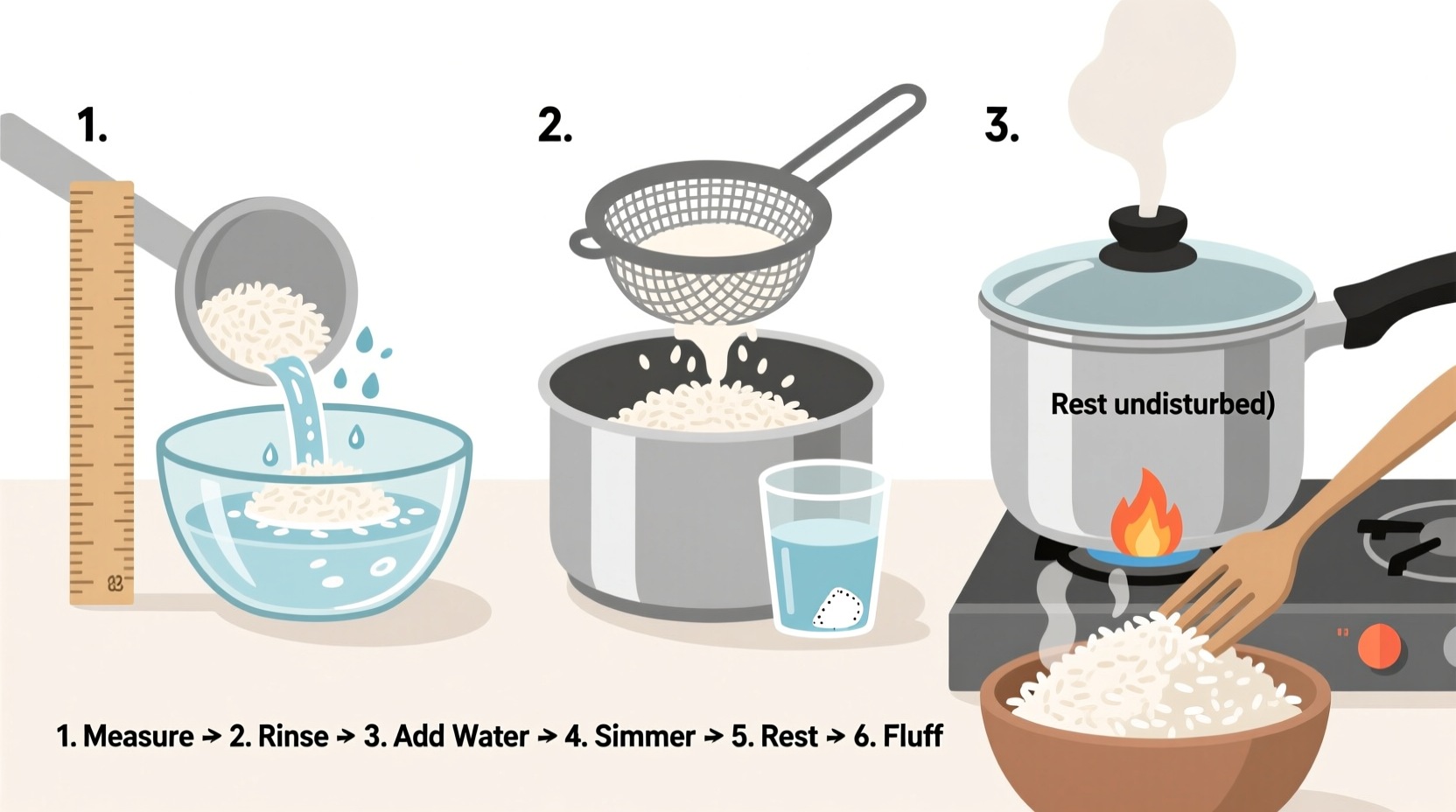 directions on how to cook rice