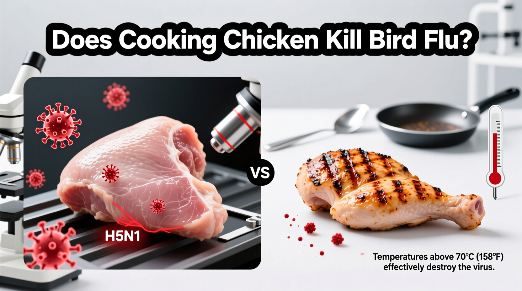 does cooking chicken kill bird flu