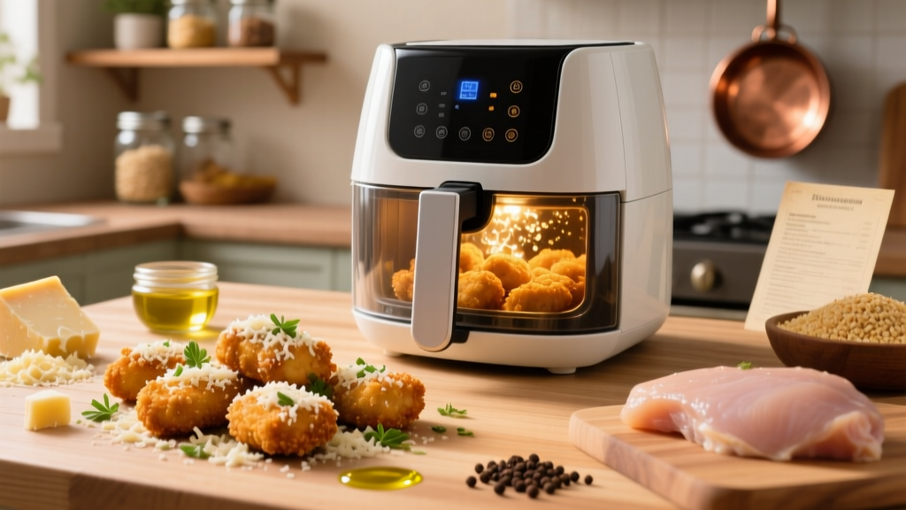 Air Fryer Parmesan Chicken Nuggets (Crispy & Juicy!)