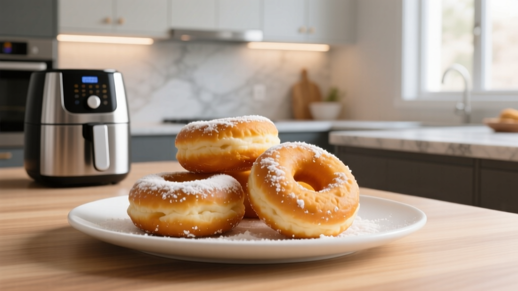 Yes! Easy Air Fryer Donuts from Canned Biscuits