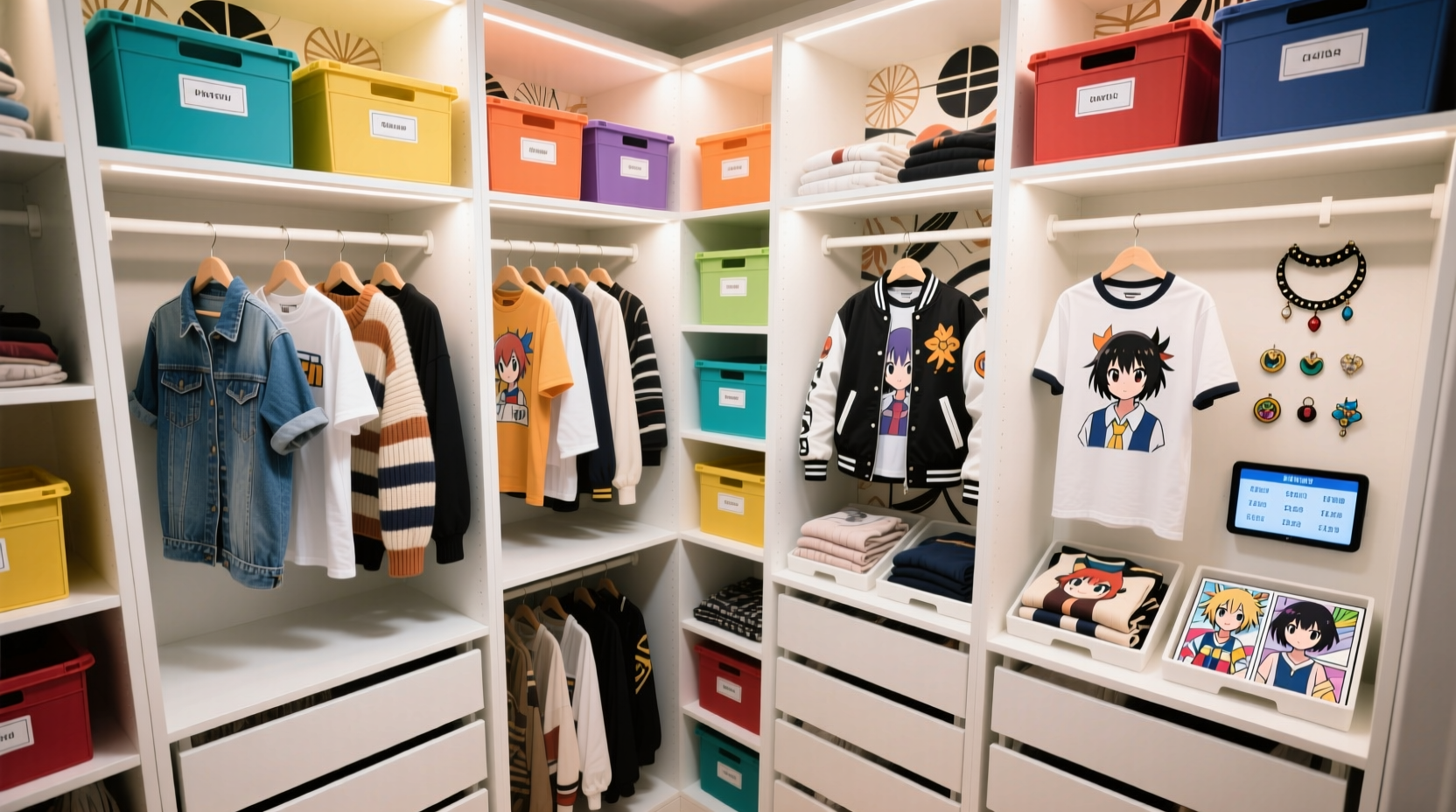 closet organization tips for anime conventions