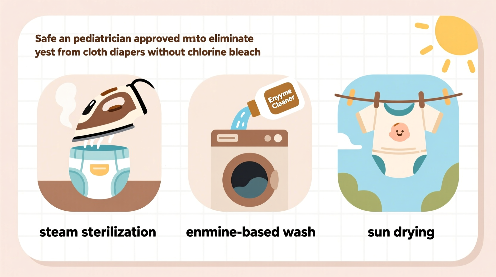 sanitize cloth diapers without bleach yeast killing guide
