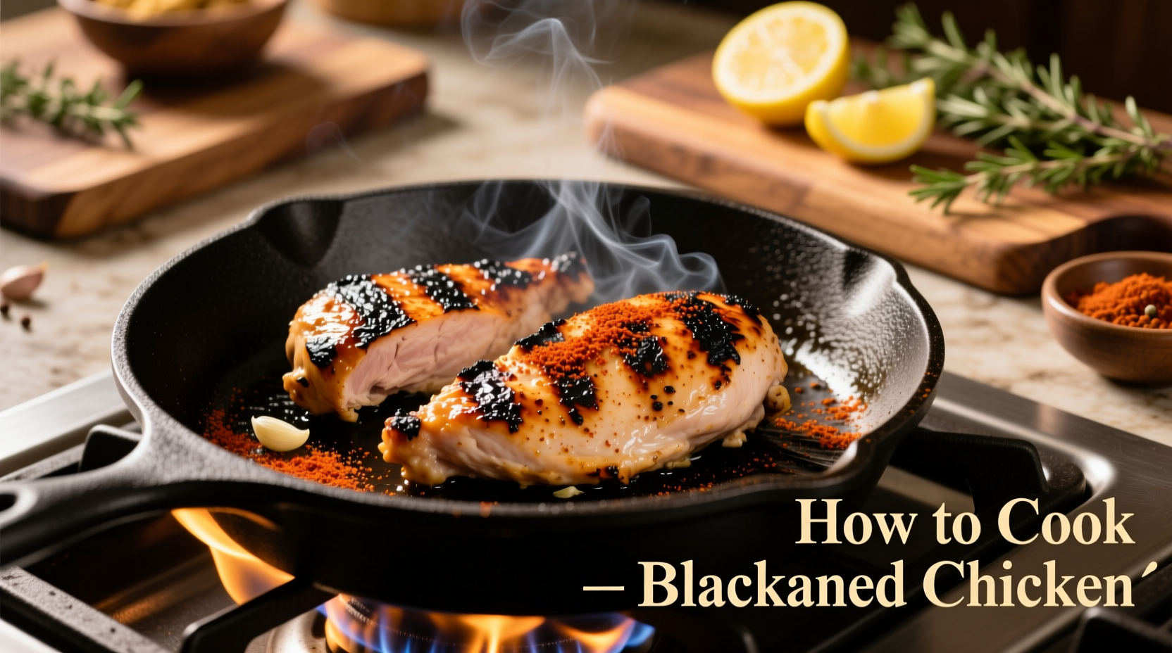 how to cook blackened chicken