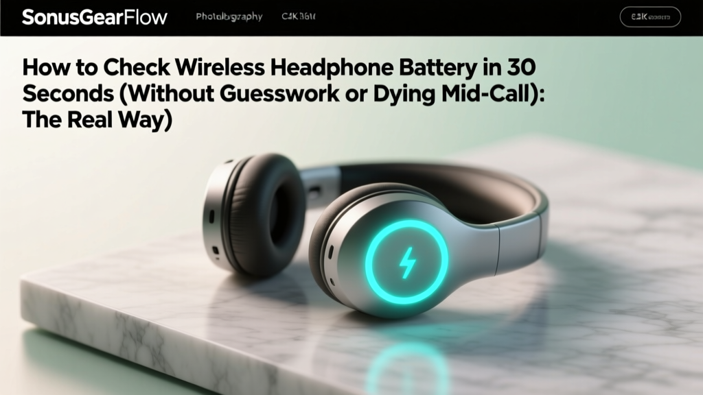 Wireless Headphone Battery Check: Real-Time Methods (2026)