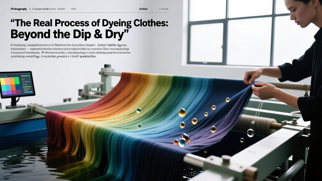 The Real Process of Dyeing Clothes: Beyond the Dip & Dry