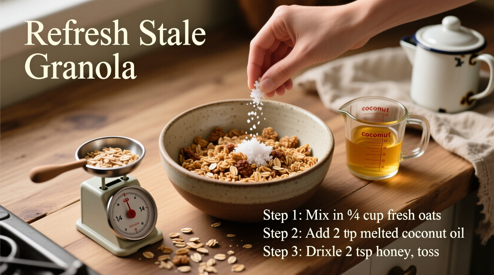 how to refresh stale granola without turning it into a sugary mess