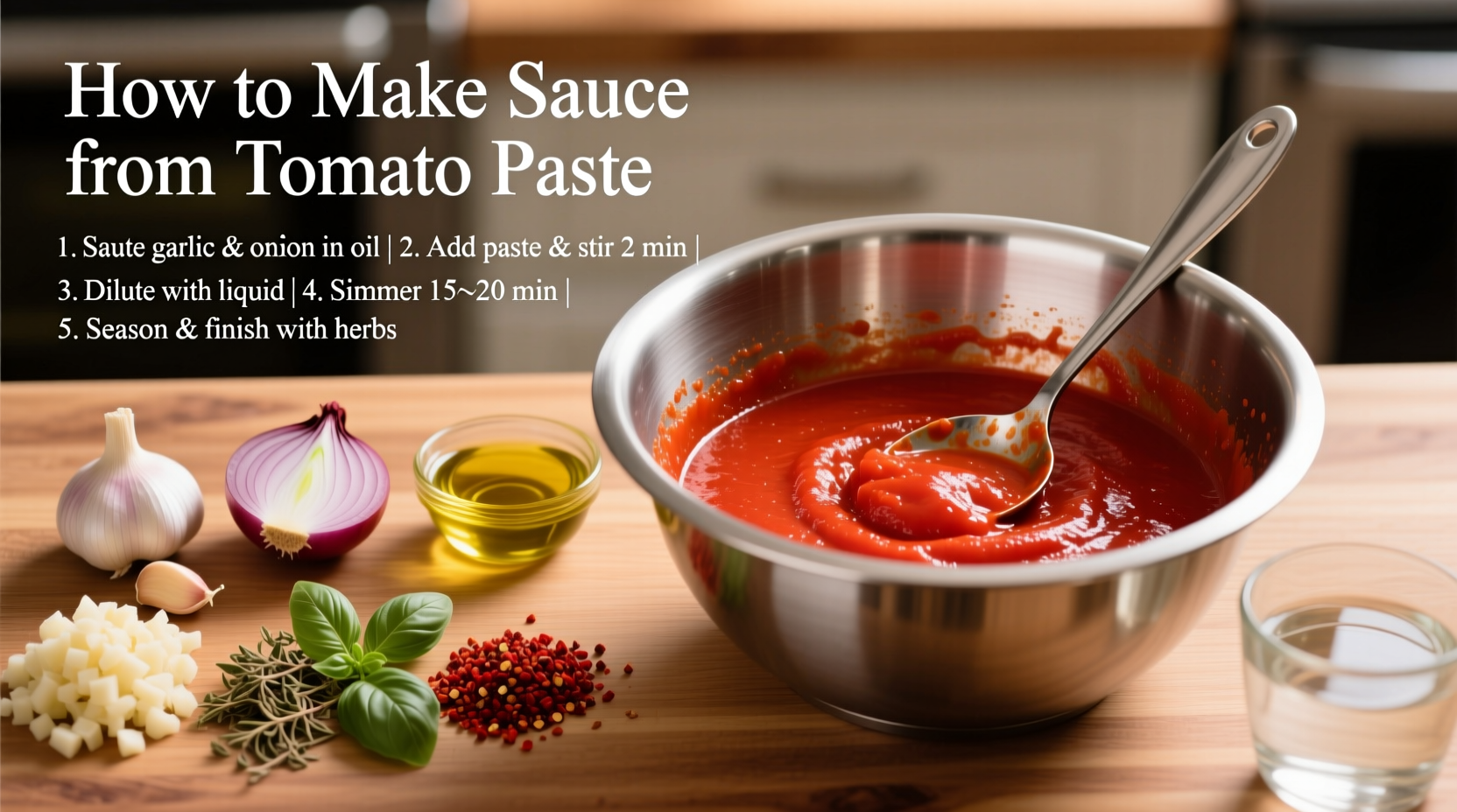 How to Make Sauce from Tomato Paste: Quick 15-Minute Method