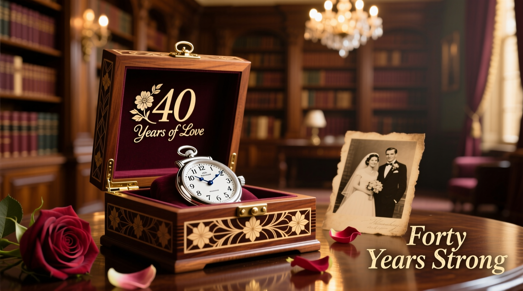 what is the gift for 40th wedding anniversary