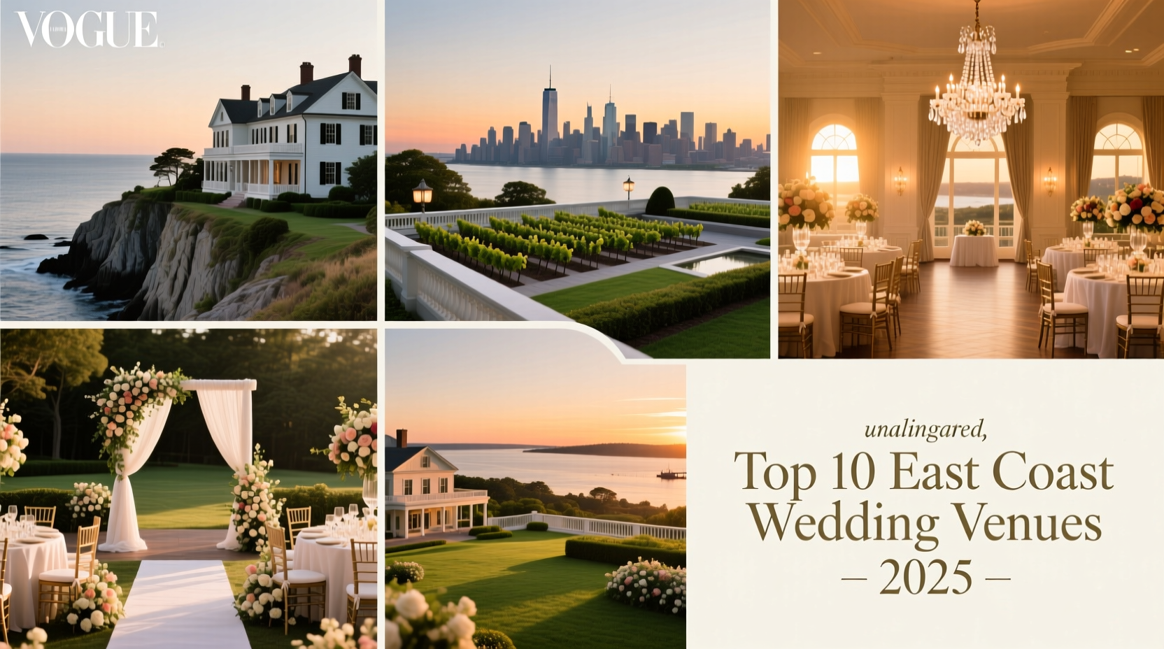 Best East Coast Wedding Venues (2026)