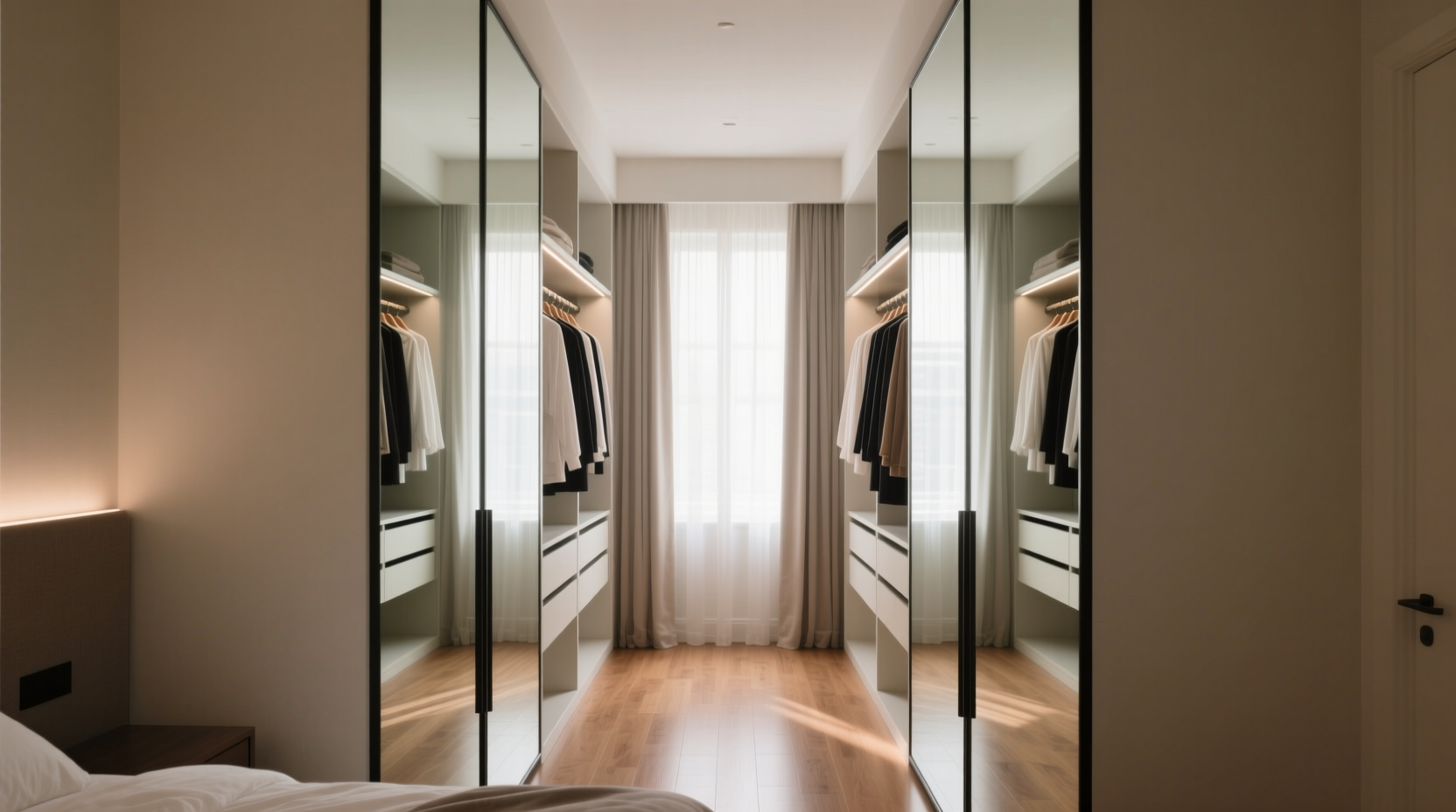 mirrored closet door worth it for small rooms