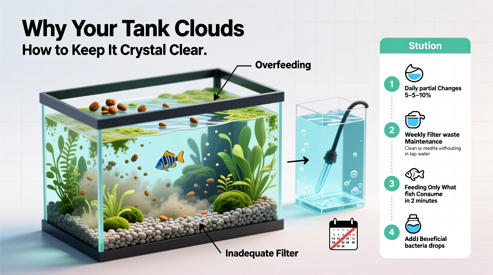 why does my fish tank get cloudy so fast and how to keep it crystal clear