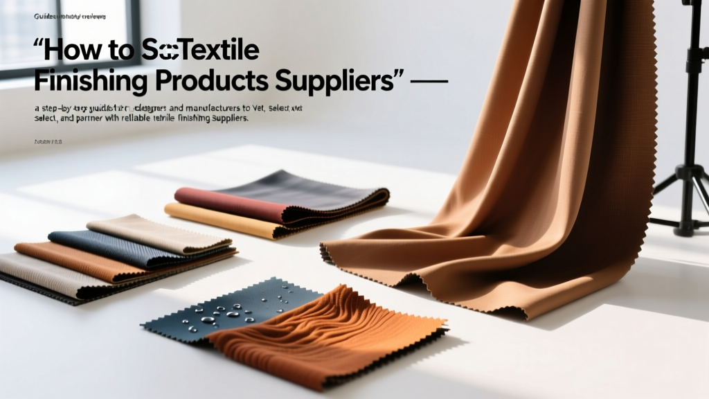 How to Source Textile Finishing Products Suppliers