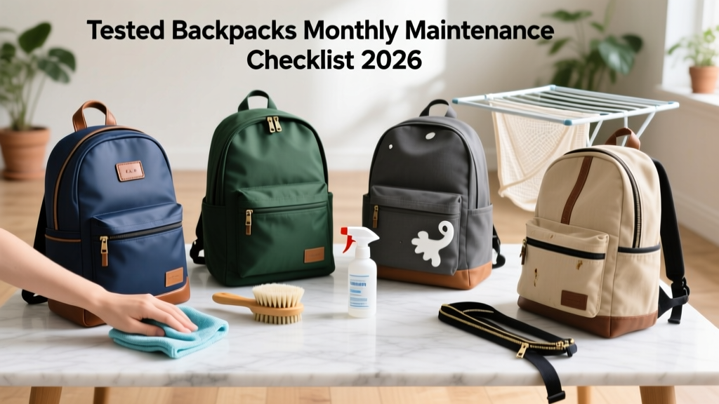 Tested Backpacks Monthly Maintenance Checklist 2026