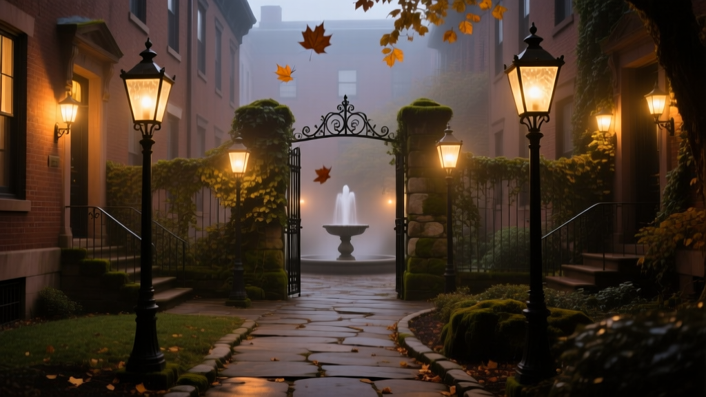 Historic Brownstone Courtyard Lighting Solutions