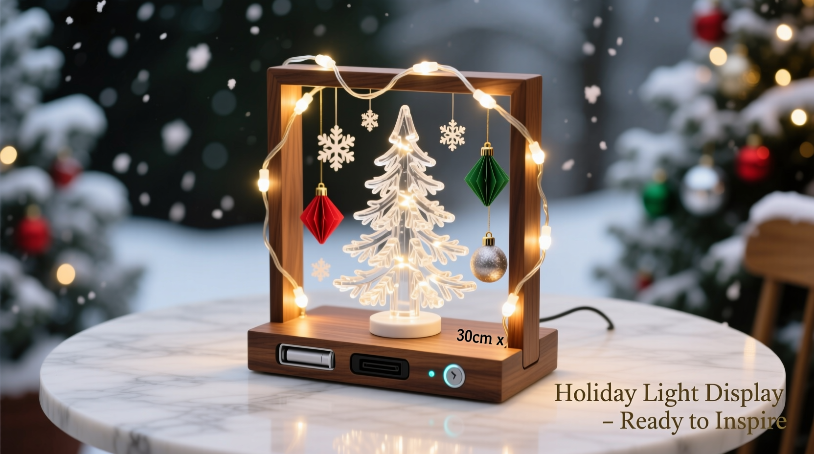 how to build a portable tabletop christmas light display for events