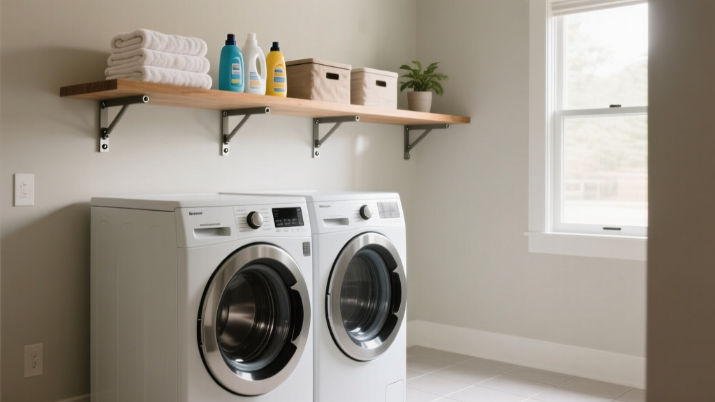 How to Install Shelves Over Washer & Dryer Safely