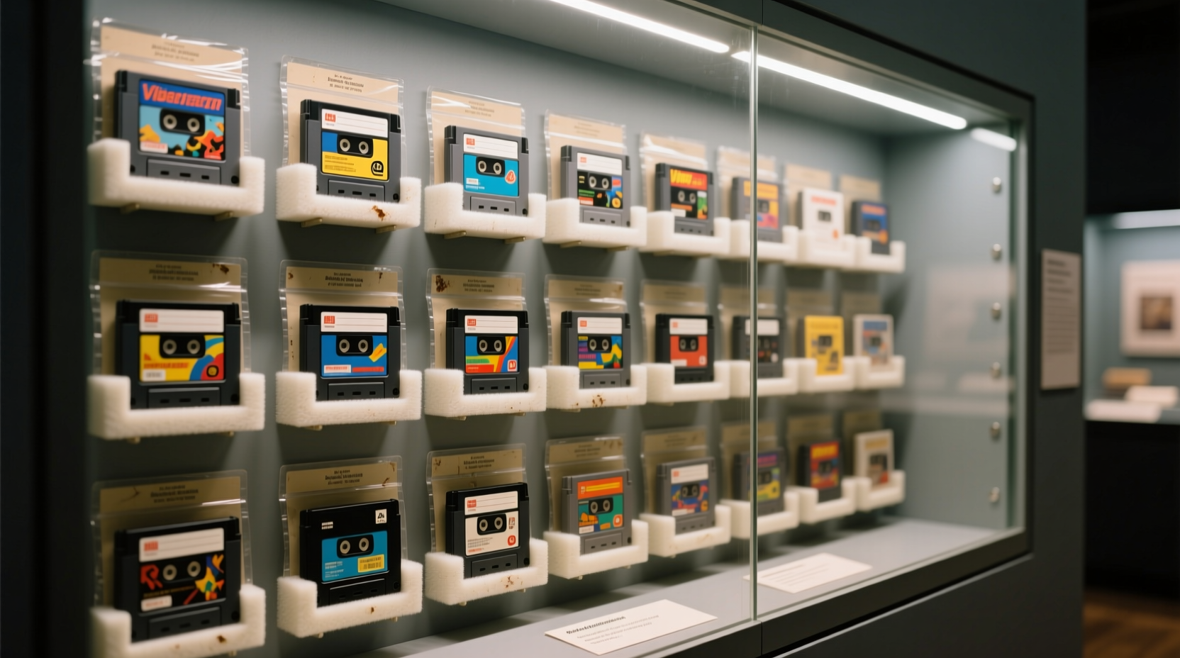 vertical cartridge storage preserve vintage games