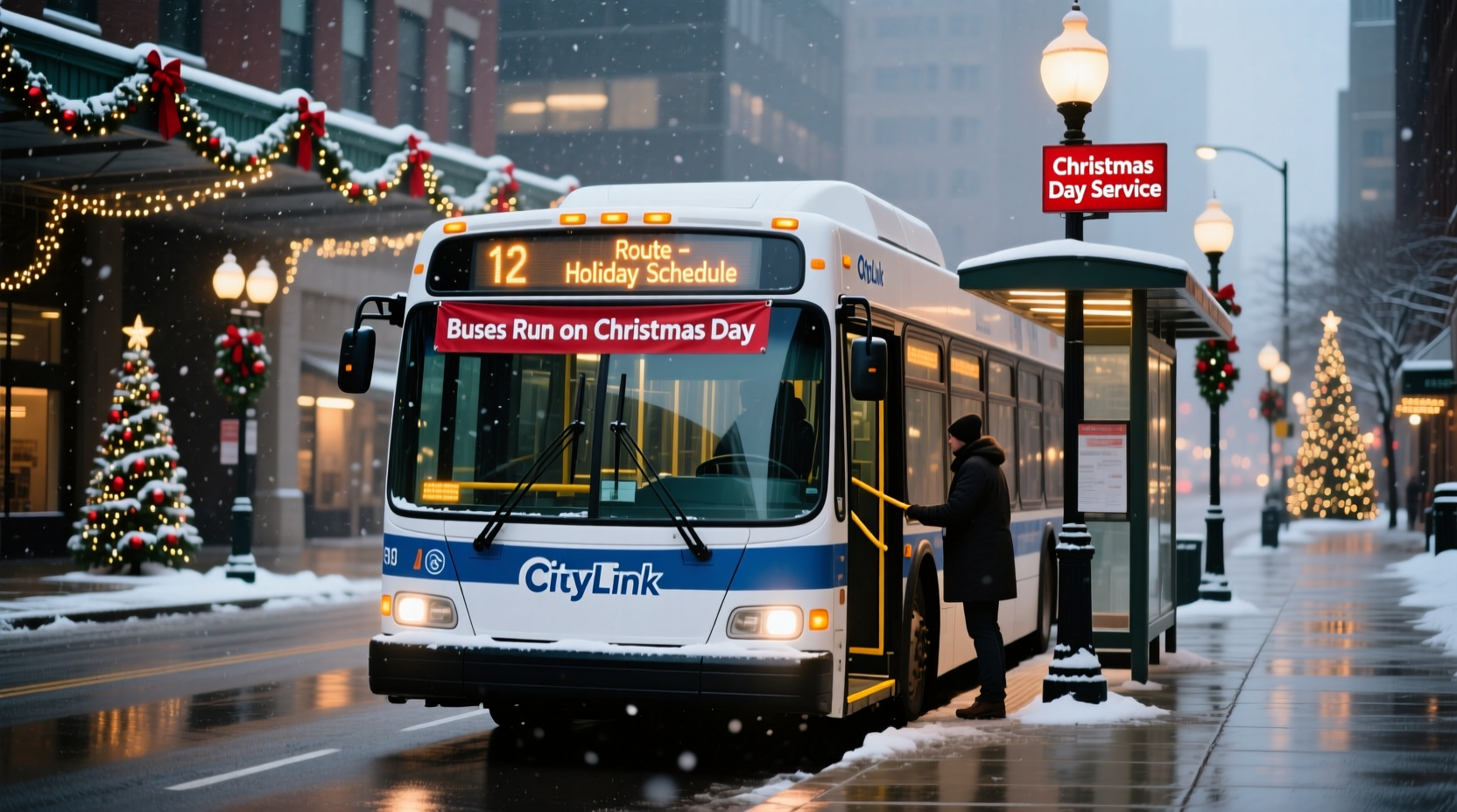 does bus run on christmas day