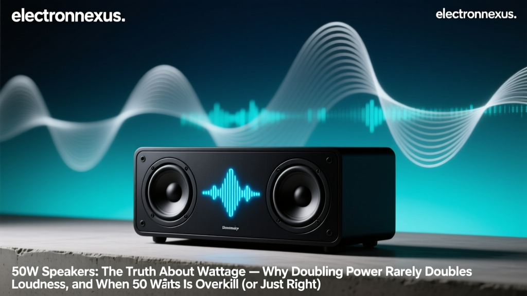 50W Speakers: The Truth About Wattage — Why Doubling Power Rarely Doubles Loudness, and When 50 Watts Is Overkill (or Just Right)