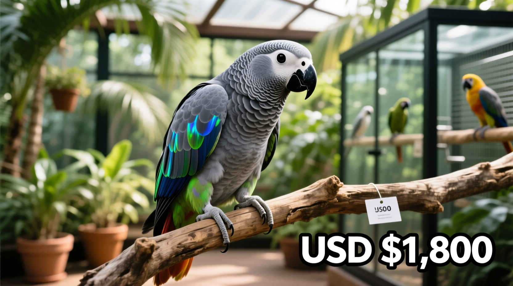 how much does an african grey bird cost