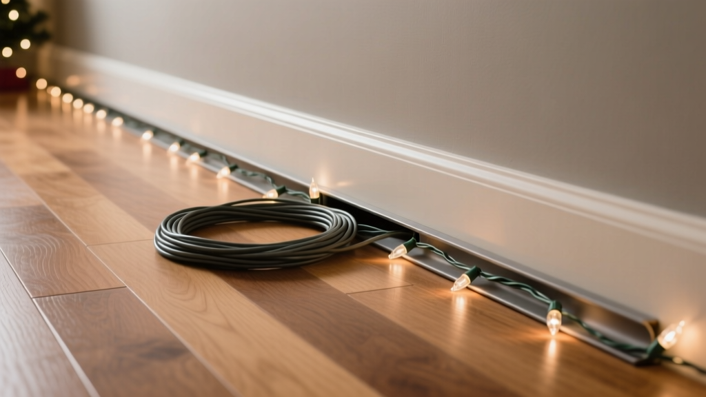 How To Hide Cords From Christmas Lights On Hardwood Floors Cleanly