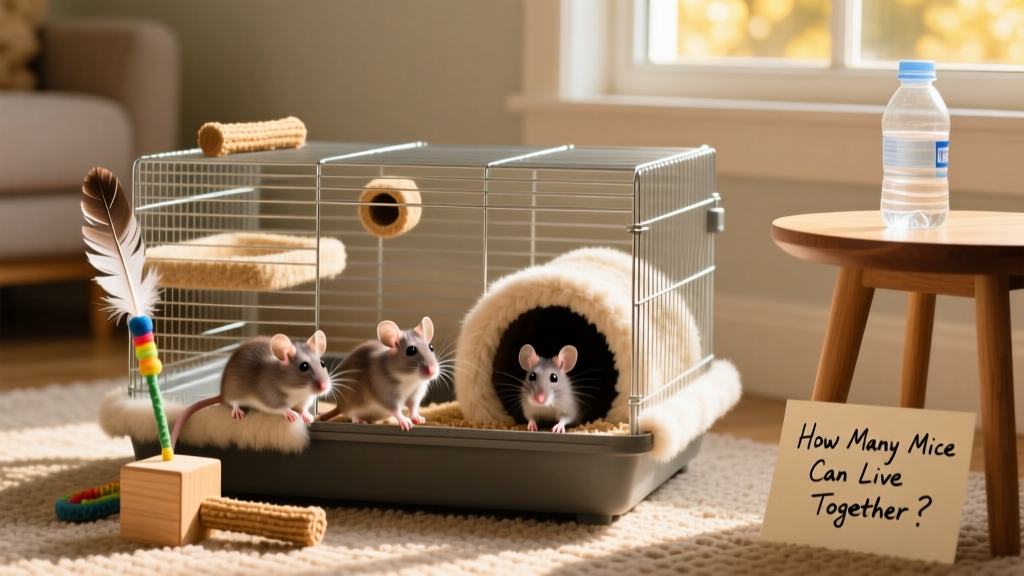 FurPetVo Chew-Proof wire cage with nesting areas and enrichment items