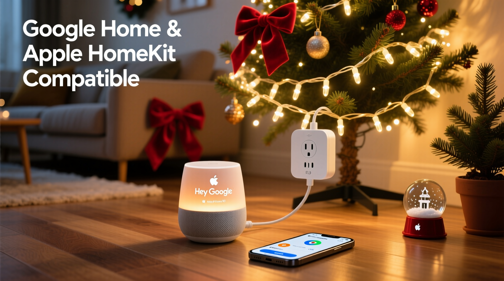 do christmas light controllers work with google home and apple homekit