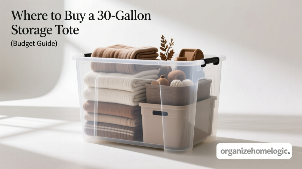 Where to Buy a 30-Gallon Storage Tote (Budget Guide)