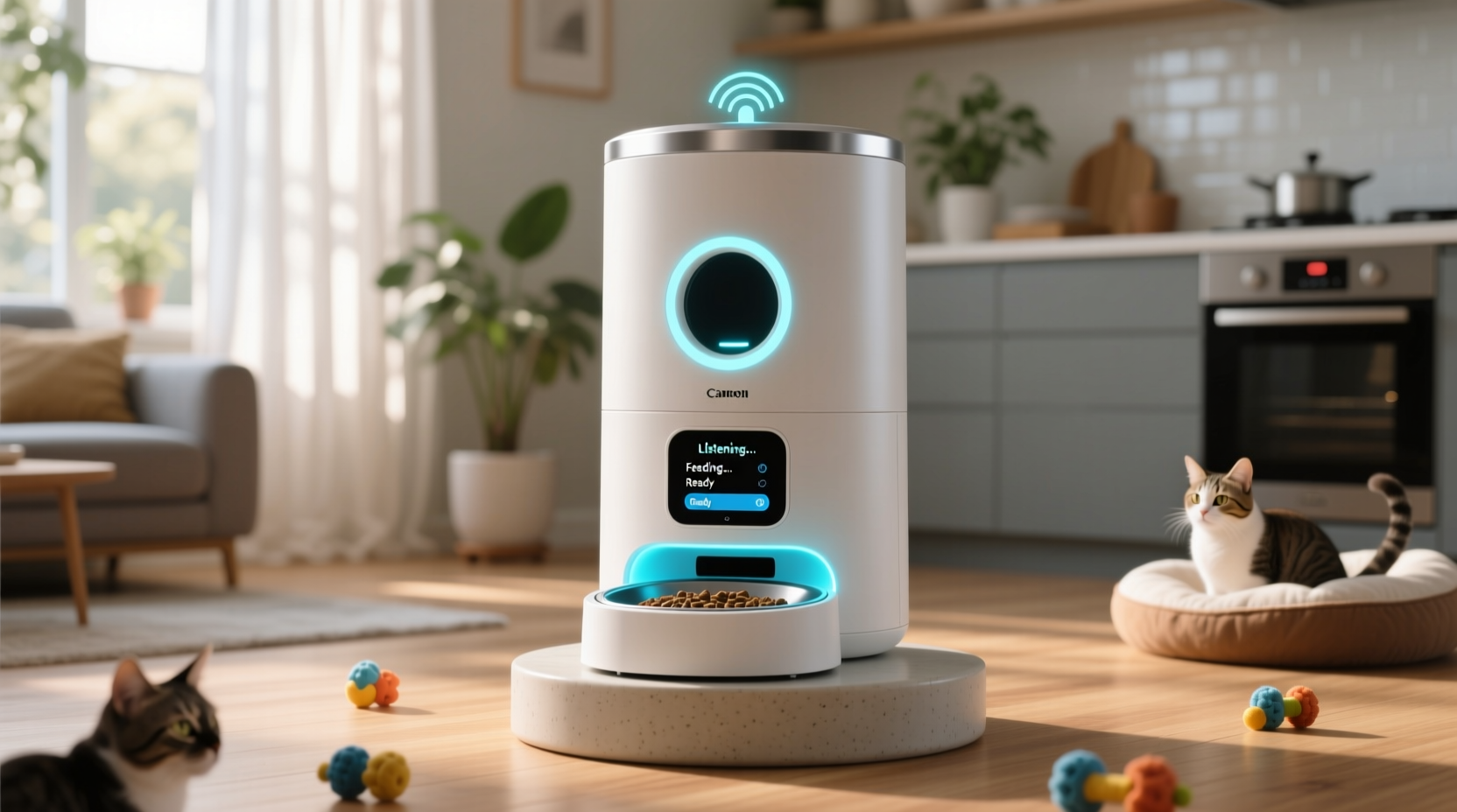 build an automated voice controlled cat feeder