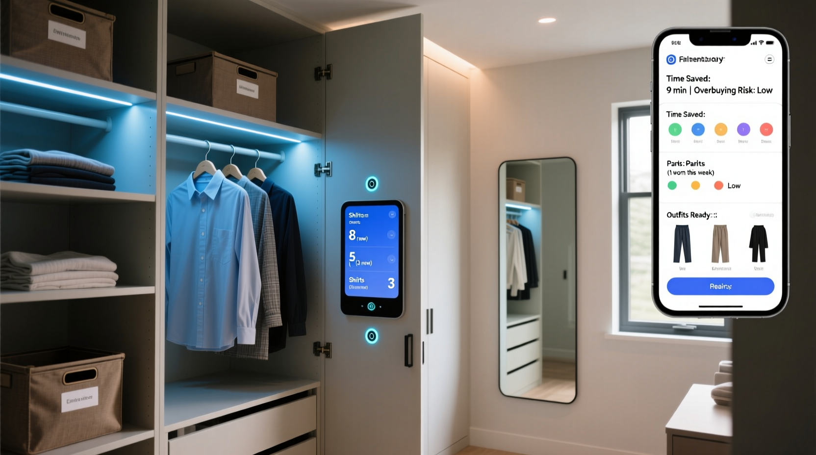 closet organization tips smart sensor inventory alerts