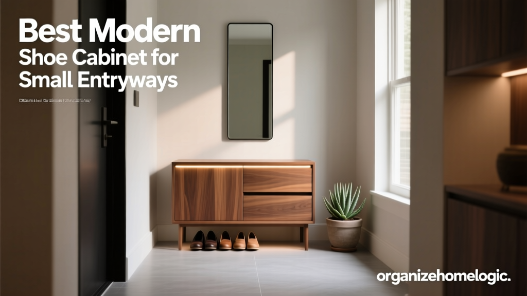 Best Modern Shoe Cabinet for Small Entryways