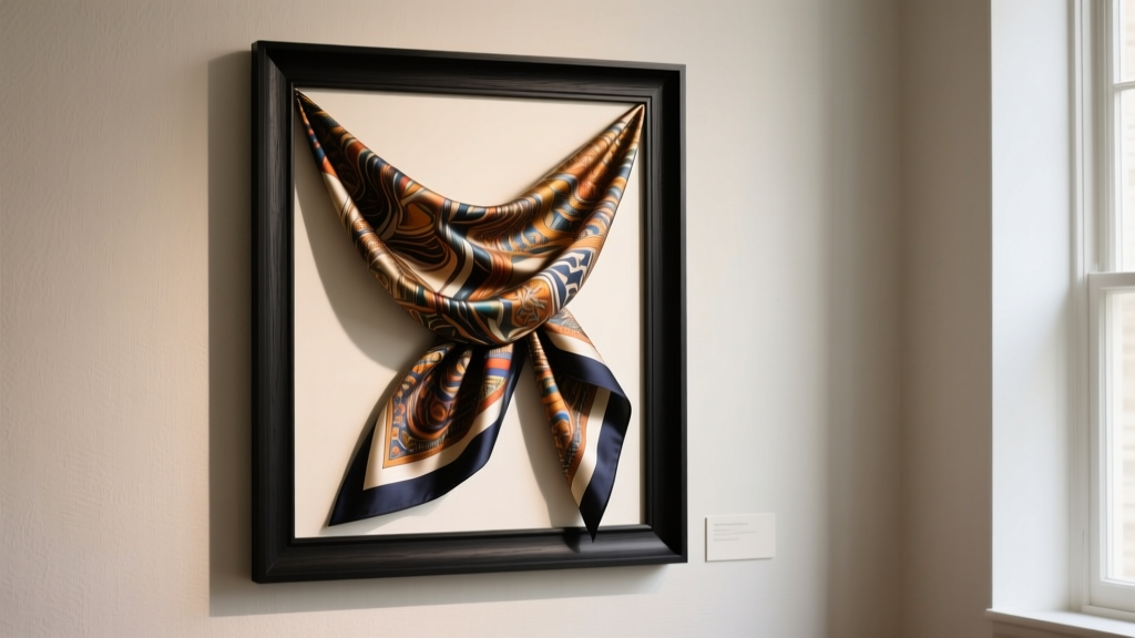 How to Frame a Silk Scarf as Wall Art (Right)