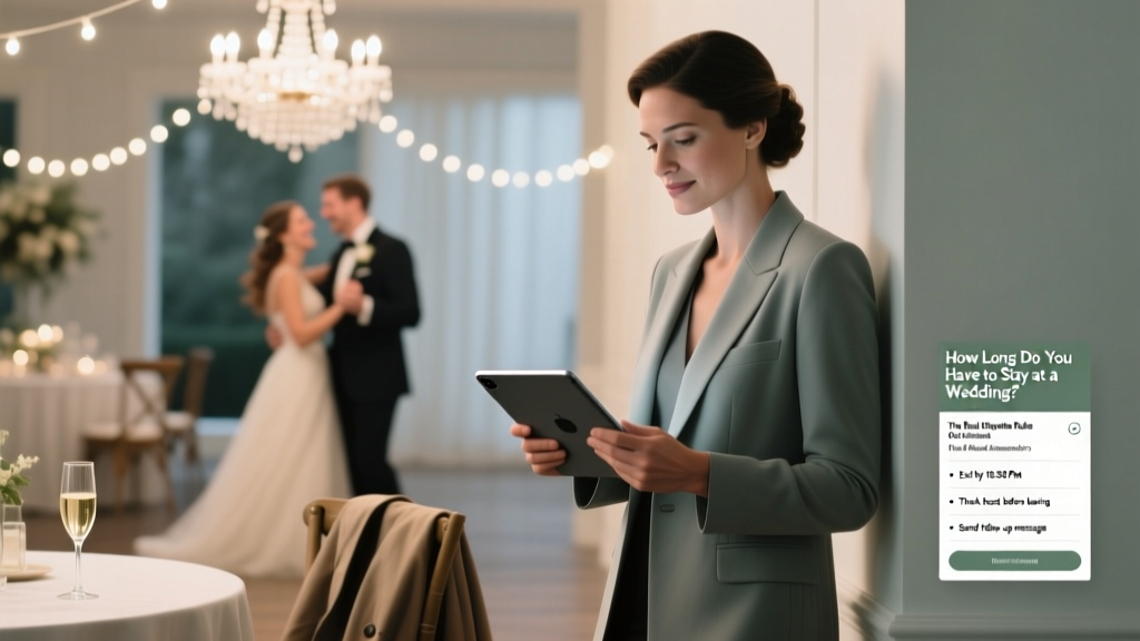 How Long to Stay at a Wedding (2026)