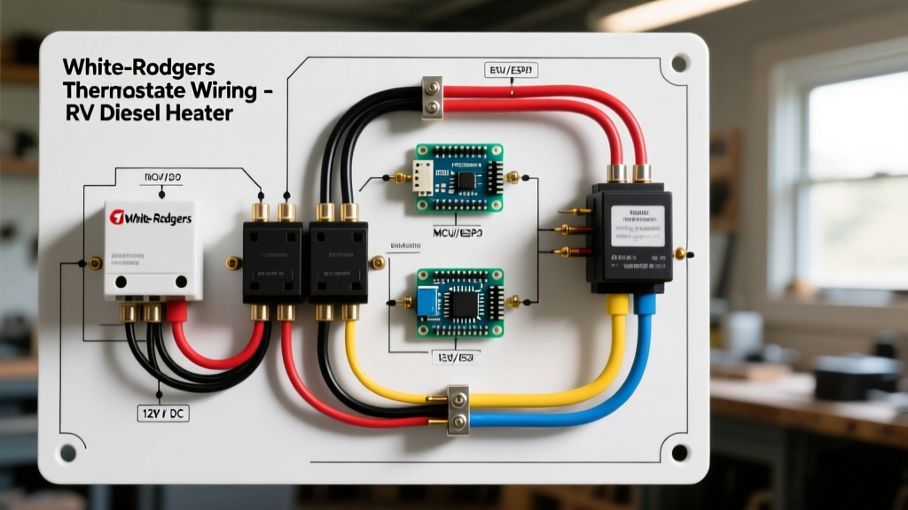 Vehicle Wiring Diagram for a White-Rodgers Thermostat in RVs