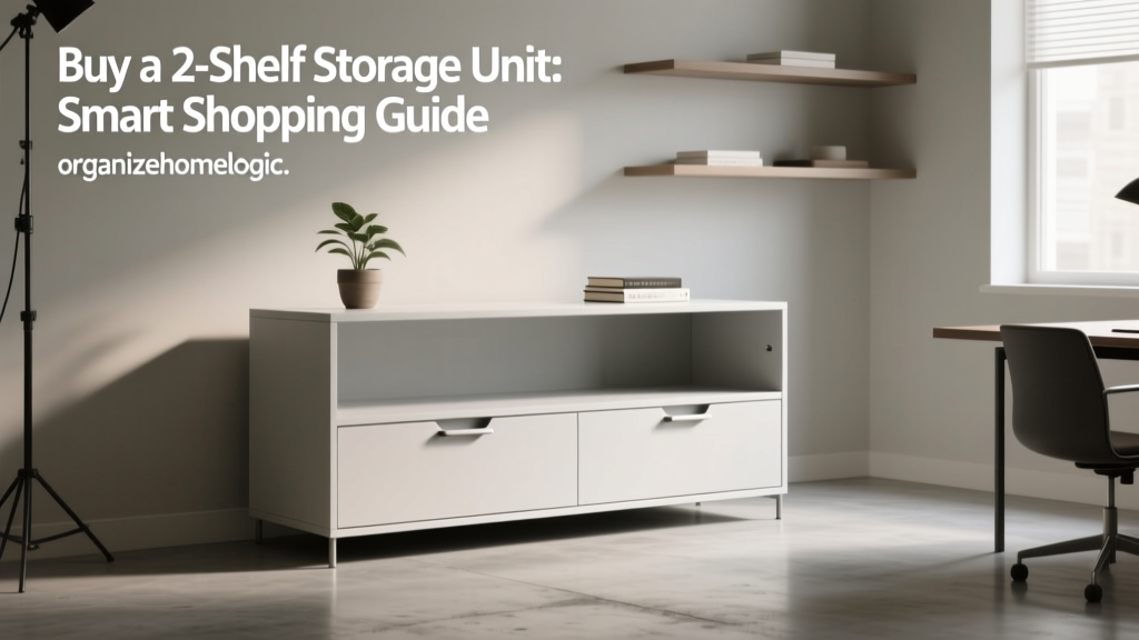 Buy a 2-Shelf Storage Unit: Smart Shopping Guide