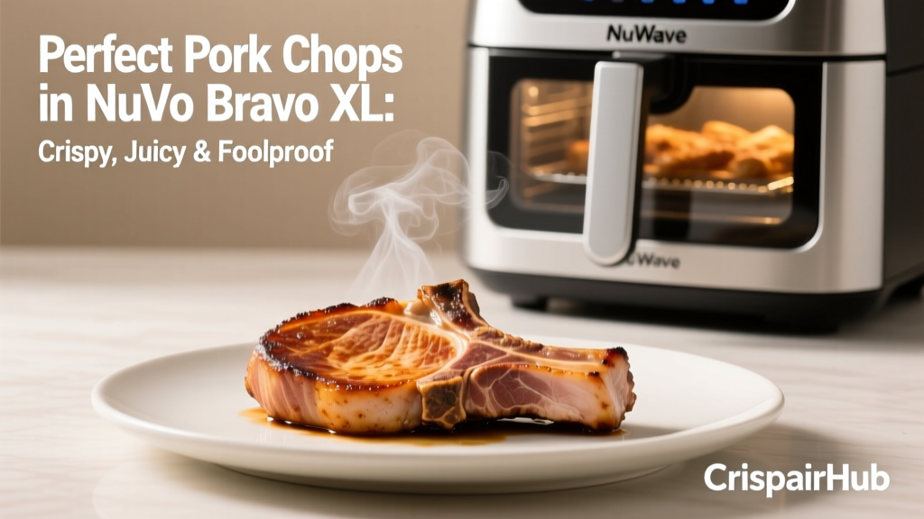 Crispy Juicy Pork Chops in NuWave Bravo XL Air Fryer