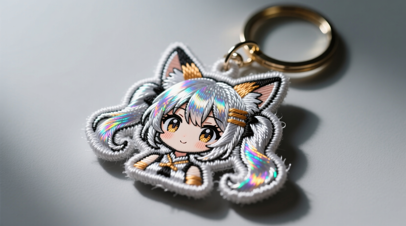 how to clean embroidered anime keychains safely