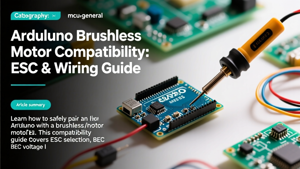 Arduino Brushless Motor Compatibility: ESC & Wiring Guide