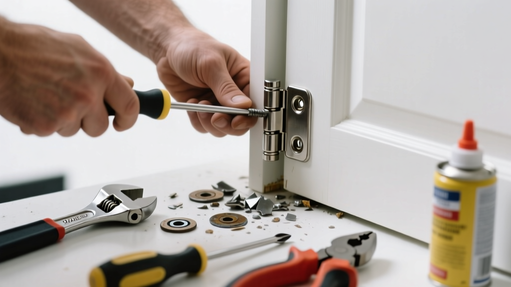 Fix a Broken Closet Door Hinge Making Noise