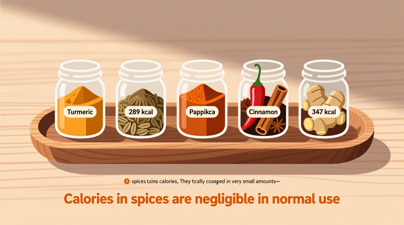 do spices have calories