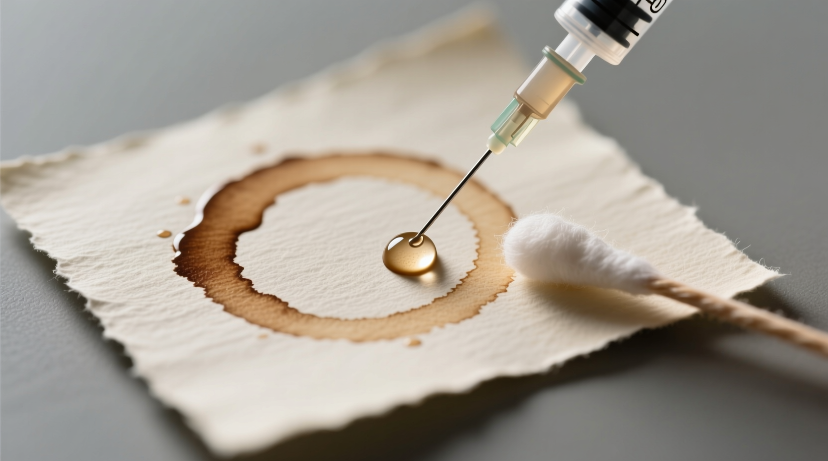 eco friendly coffee stain removal for handmade paper