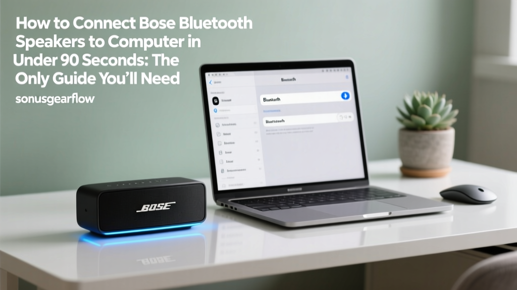 Bose Bluetooth Speaker to Computer Setup Guide
