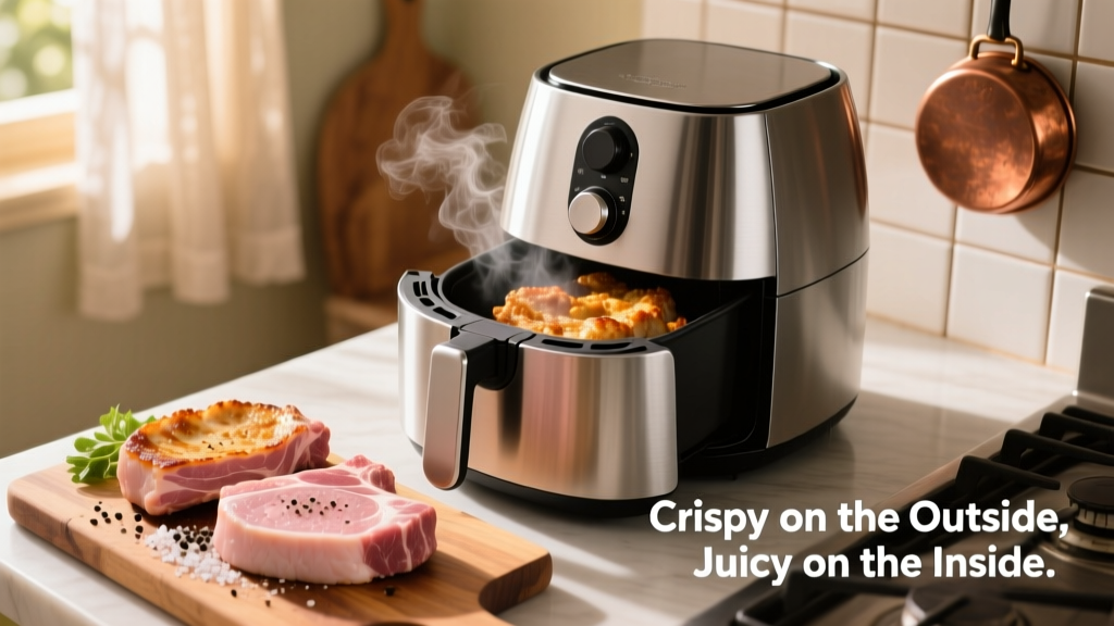 Perfect 1-Inch Pork Chops in the Air Fryer (Crispy & Juicy!)