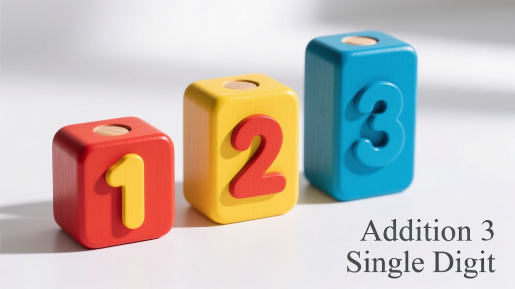Addition of Three Single-Digit Numbers in Vertical Format: Developmental Benefits, Safety Standards, and Educational Best Practices