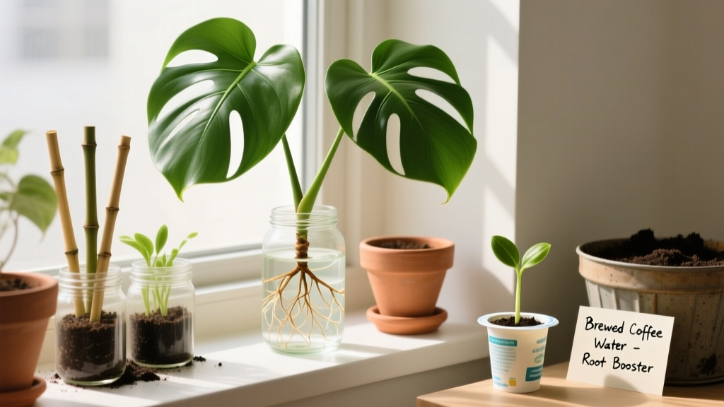 Natural Indoor Plant Fertilizer from Cuttings