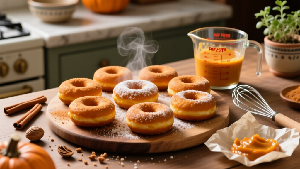 Air Fryer Pumpkin Donuts: Crispy, Light & Oil-Free